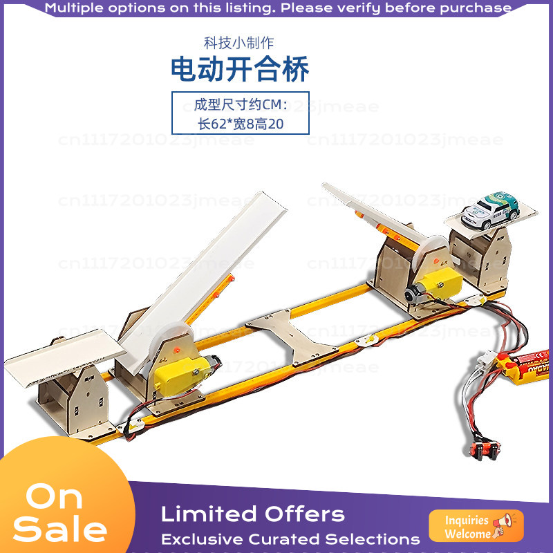 Science Diy Model - Electric Opening Lifting Bridge DIY Model