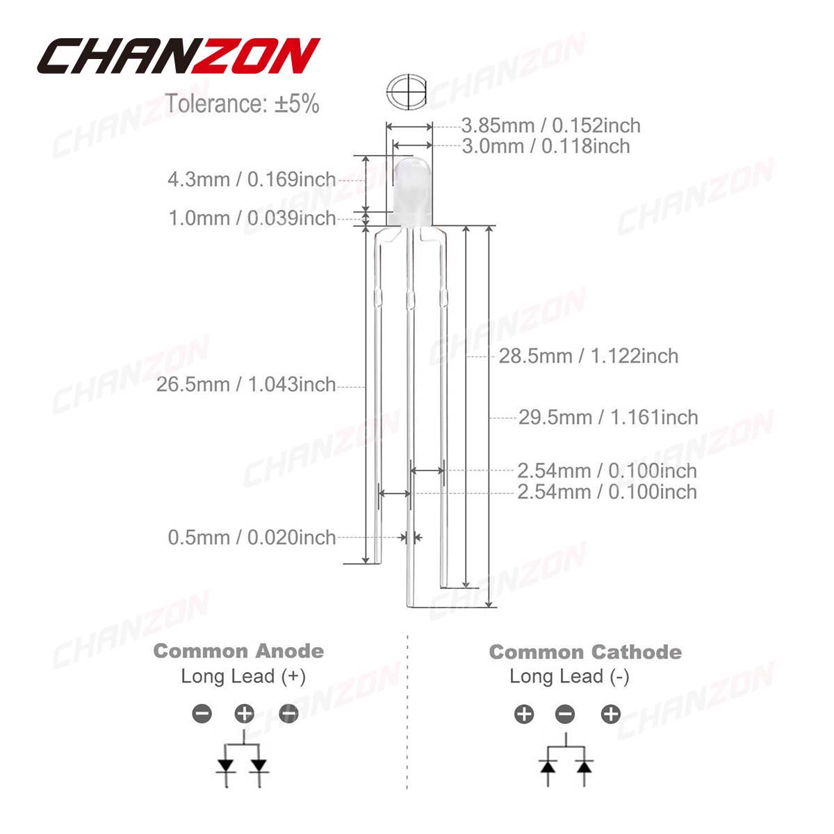Bicolor 3 mm LED Light Emittin - Hobby Is Science ulasan dan harga