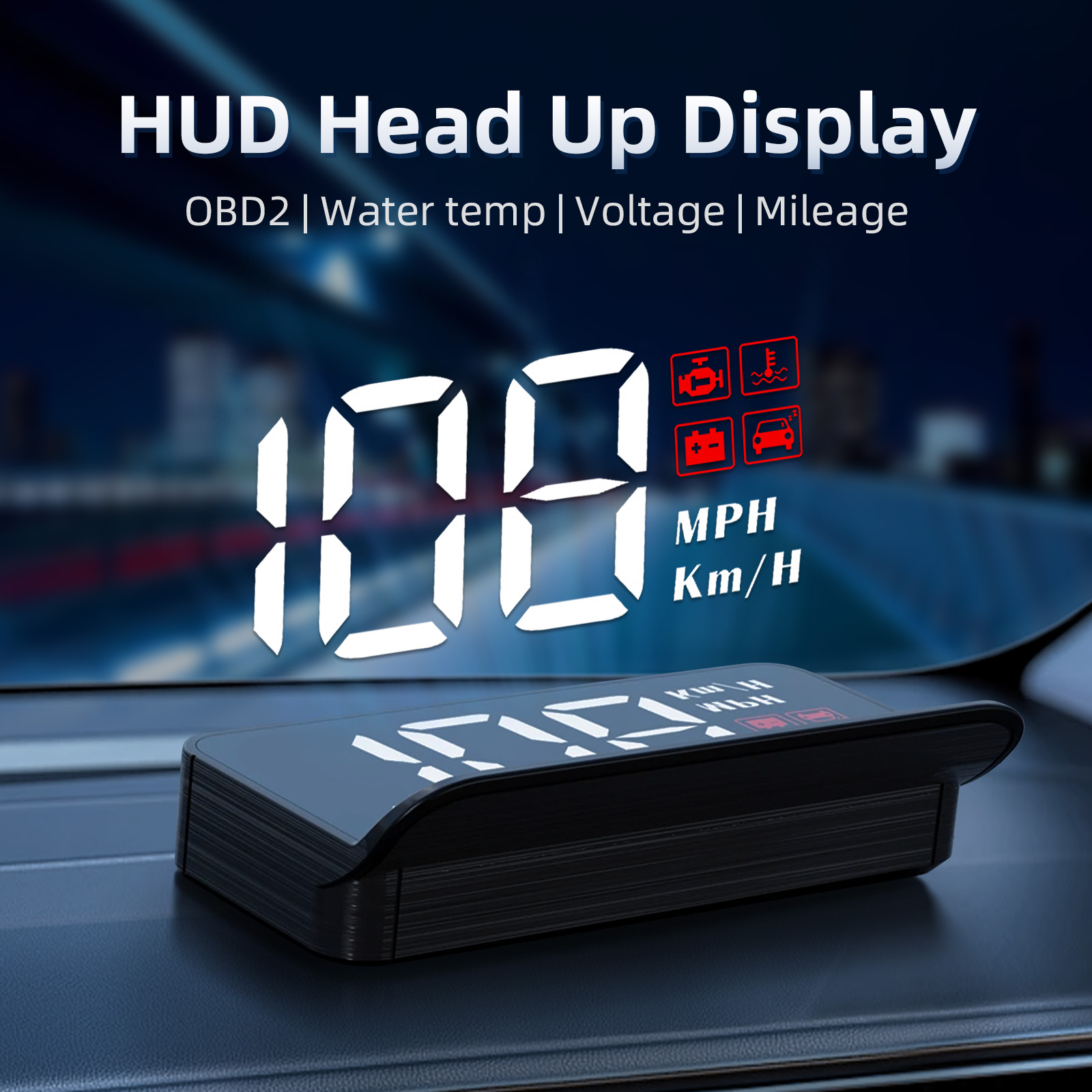 M3 HUD Obd2 Head-Up Display Di - Anemometer Wind Speed ulasan dan harga