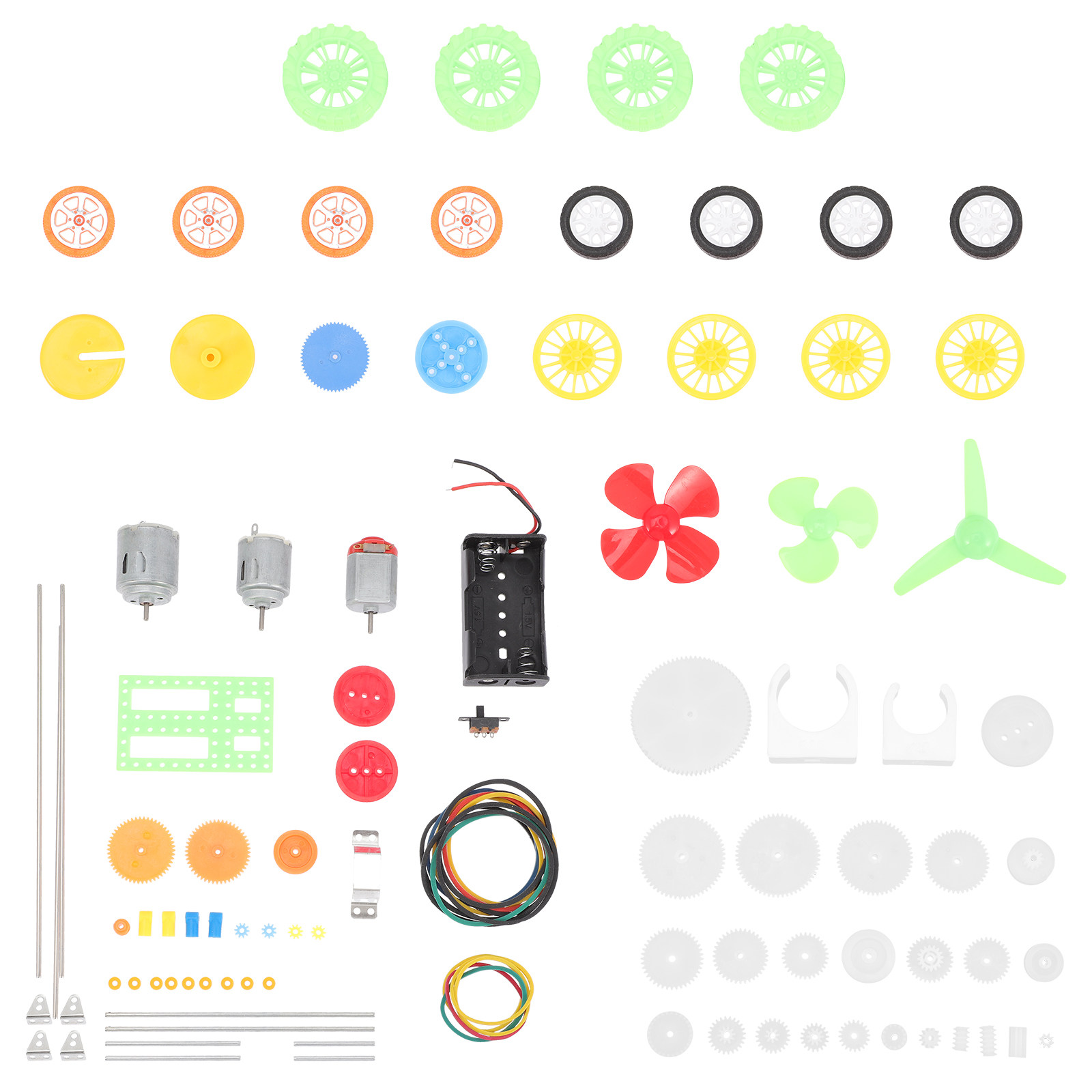 DC Motor Kit 112Pcs Plastic Wh - Science Experiment ulasan dan harga