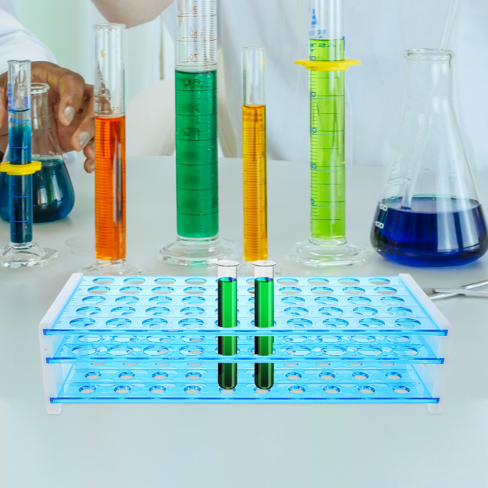 50 Position Test Tube Rack Rob - Science Experiment ulasan dan harga
