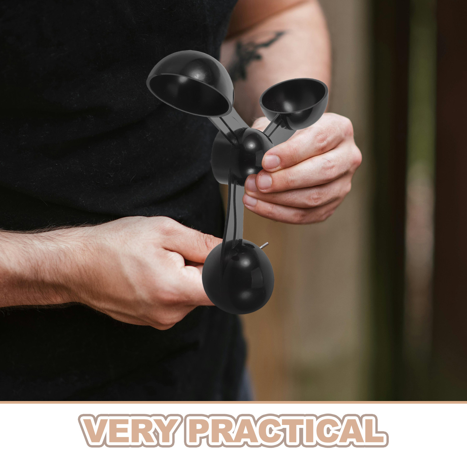 3 Cup Plastic Tower Crane Wind - Anemometer Wind Speed ulasan dan harga