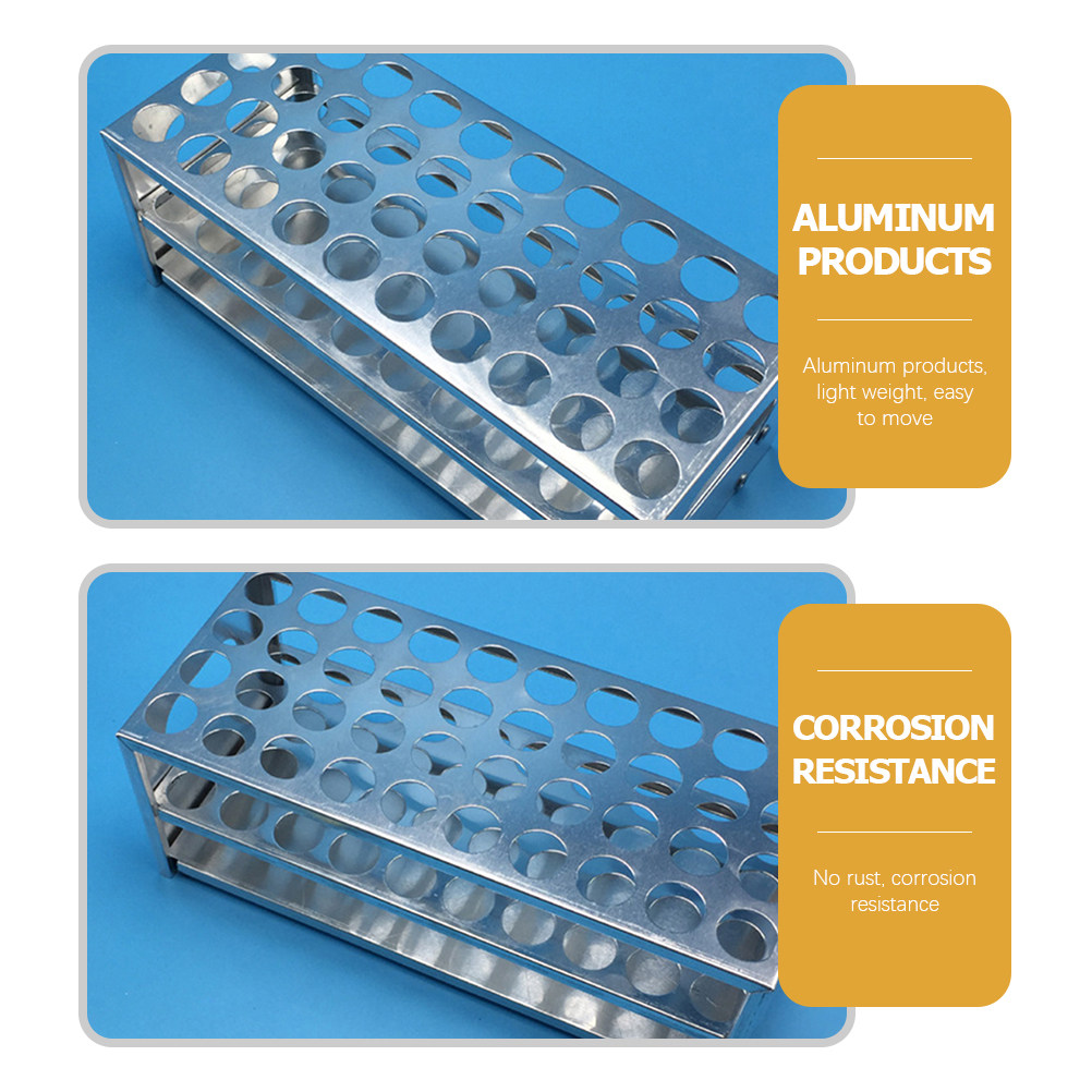 Aluminum Test Tube Rack 40-Hol - Science Experiment ulasan dan harga