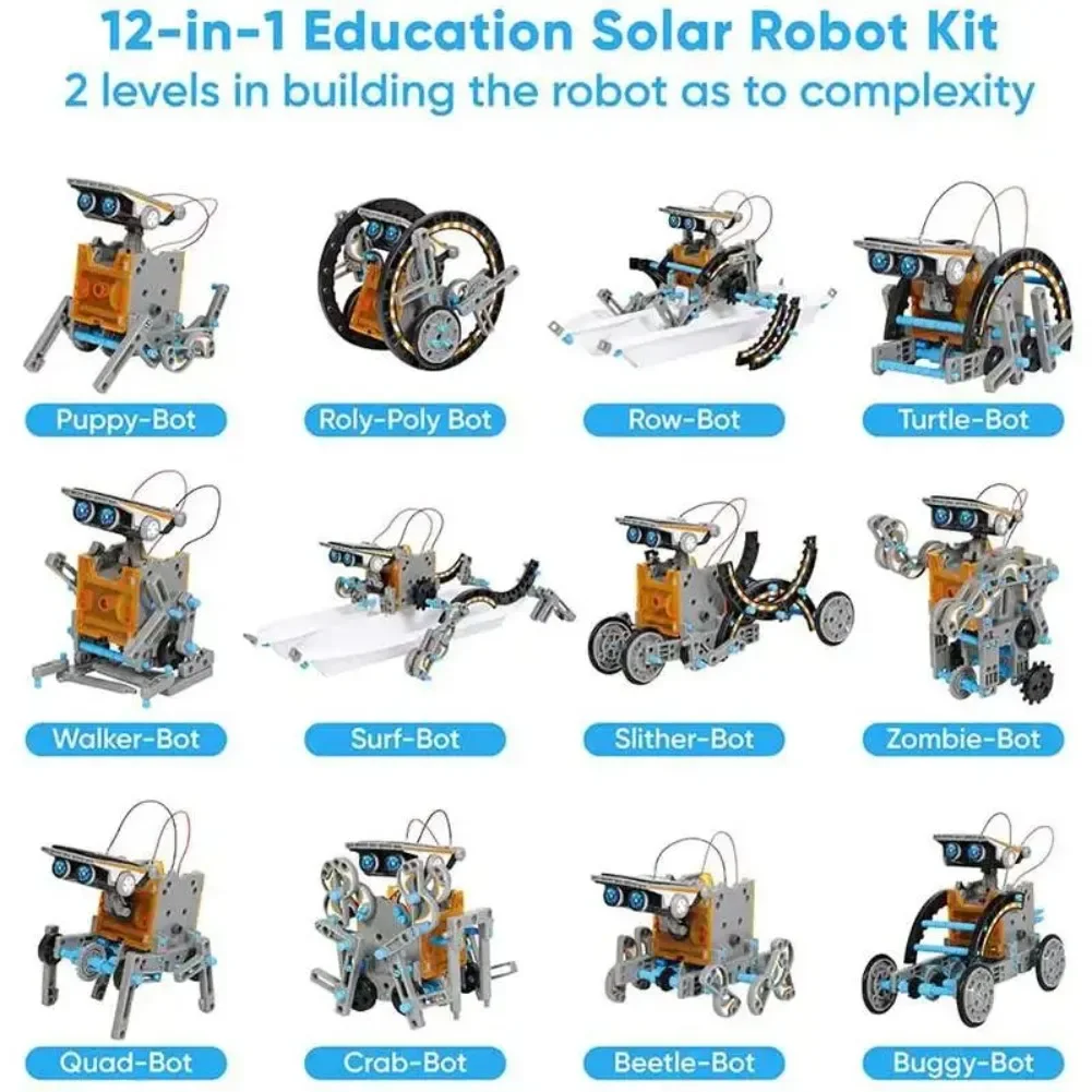 13 in 1 Solar Powered Robot Sc - Science Toys Diy ulasan dan harga